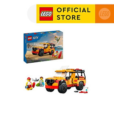 LEGO CITY 60453 Đồ Chơi Lắp Ráp Xe Cứu Hộ Bãi Biển (214 Chi Tiết)