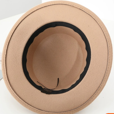 Nón cao bồi mũ phớt nỉ vành phẳng nam nữ phong cách Korea dona221004050