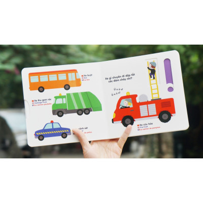 Sách Chuyển Động Thông Minh Đa Ngữ Việt - Anh - Pháp Động Vật Nuôi