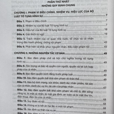 Chỉ dẫn tra cứu, áp dụng Bộ Luật Tố Tụng Hình Sự năm 2015 ( Sửa đổi, bổ sung năm 2021 )
