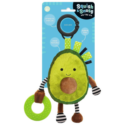 Móc Treo Nhồi Bông Quả Bơ - Squish And Snugg On The Go Avocado