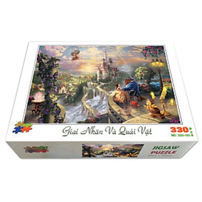 Bộ tranh xếp hình cao cấp 330 mảnh ghép – Giai Nhân Và Quái Vật