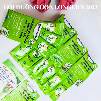 Gói Thuốc Dưỡng Hoa tươi nhập Khẩu chính hãng Israel hiệu Longlife 5g (Combo 30 gói) giúp hoa tươi gấp 2 lần và 14 ngày không thối nước