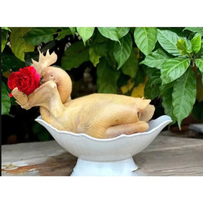 Đĩa thuyền đựng gà , đựng hoa quả thắp hương thiết kế sang trọng , tinh sảo