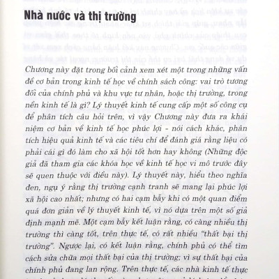 Thị Trường, Nhà Nước Và Người Dân - Kinh Tế Học Về Chính Sách Công