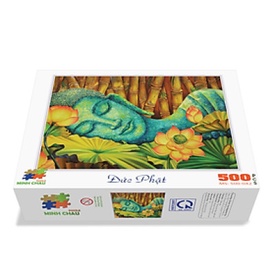 Bộ Tranh Xếp Hình Minh Châu 500 Mảnh – Đức Phật (Kích Thước 40x50cm)