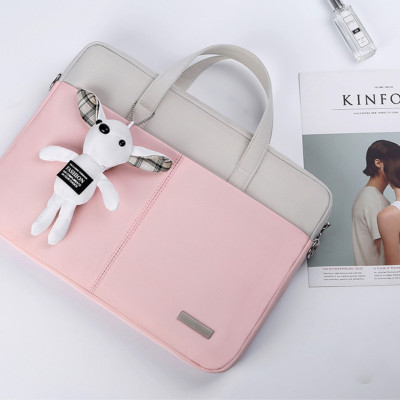 Túi chống sốc dành cho laptop macbook kèm gấu bông siêu cute đáng yêu