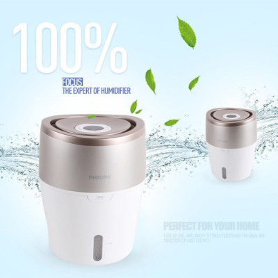 Máy tạo độ ẩm Philips HU4803 làm ẩm không khí phòng đa năng hiển thị đèn led - Hàng Nhập Khẩu