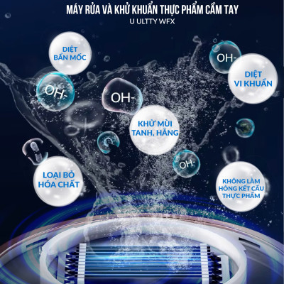 Máy rửa thực phẩm cầm tay U ULTTY WFX - Hàng chính hãng