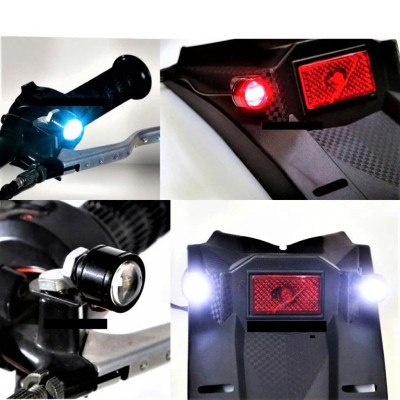 Đèn LED Trang Trí Xe Máy Gắn Chân Gương – Combo 2 Cái, Ánh Sáng Đẹp, Loại Tốt