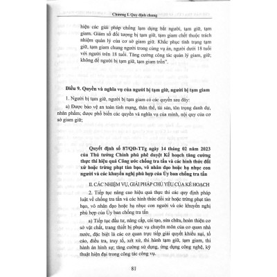 Sách - Chỉ dẫn tra cứu, áp dụng luật thi hành tạm giữ, tạm giam hiện hành