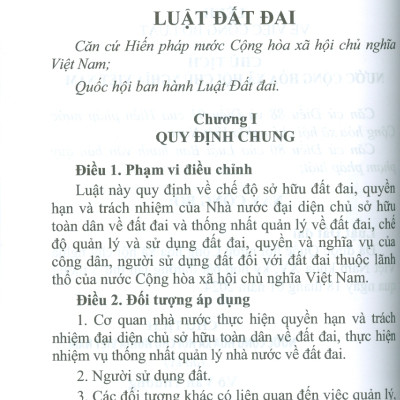 Luật Đất Đai Năm 2024