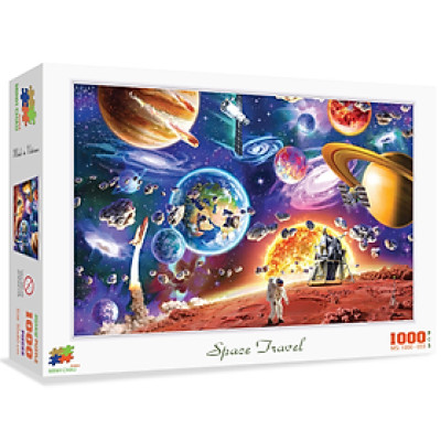 Bộ Tranh Xếp Hình Minh Châu 1000 Mảnh –  Space Travel (Kích Thước 50x80cm)