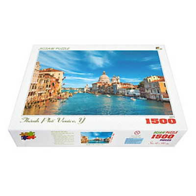 Bộ tranh xếp hình cao cấp 1500 mảnh ghép – Thành Phố Venice, Ý (60x100cm)