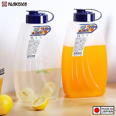 Bộ 2 bình nhựa có nắp đậy chịu nhiệt cao cấp với dung tích 2000ml - Hàng Nội Địa Nhật