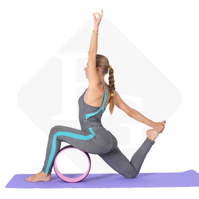BG Vòng Tập Yoga BLUE PURPLE, Vòng Yoga Pilates Nhựa ABS 33cm Tập Lưng Cao Cấp Chính Hãng Yoga Wheel (hàng nhập khẩu)