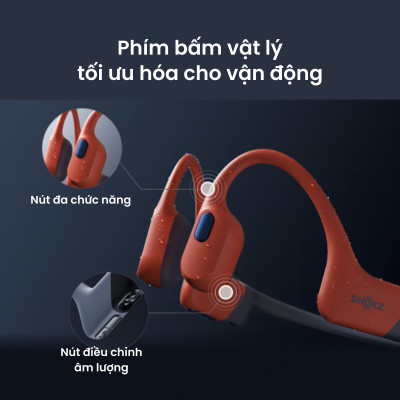 [MỞ BÁN] Tai Nghe Thể Thao Truyền Âm Thanh Qua Xương SHOKZ OPENSWIM PRO S710 Bluetooth Kết Hợp Lưu Trữ MP3 32GB - Hàng Chính Hãng