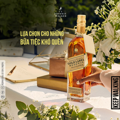 Rượu Johnnie Walker Gold Label Blended Scotch Whisky 40% 750ml [Kèm Hộp]