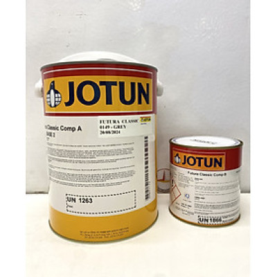 Sơn Epoxy Jotun Futura Classic base 2 màu Grey 149 (Xám) 5L/bộ