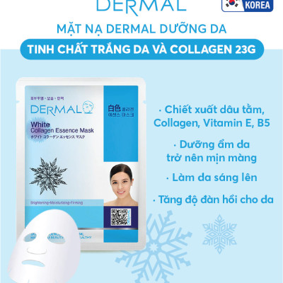 [ Tặng 2 miếng ] Combo 10 Mặt nạ dưỡng da tinh chất trắng da Dermal