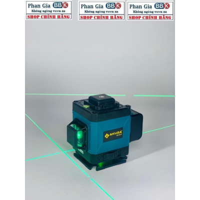 Máy Cân Bằng Laze Xanh 12 Tia Siêu Sáng AKUZA - Bảo Hành 1 Năm