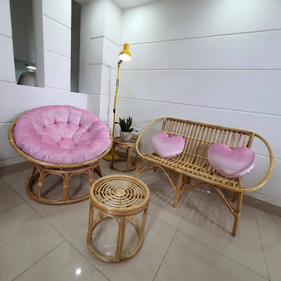 Ghế papasan  (Hồng phấn)