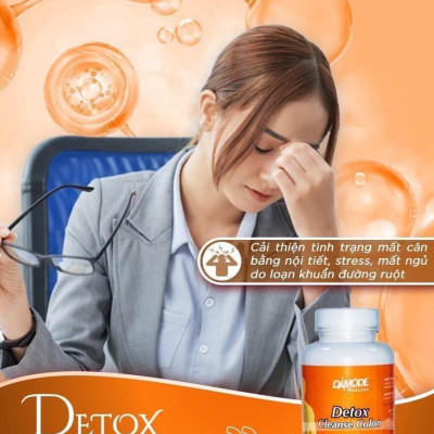 Viên uống đào thải độc tố DETOX CLEANSE COLON Damode lọ 60 viên
