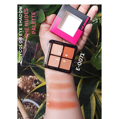 Phấn mắt CITY COLOR the Nudes Palette 4 ô.