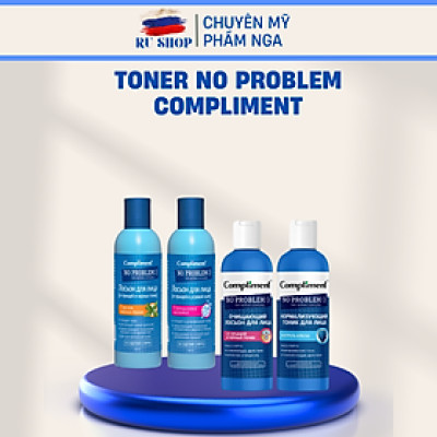 Toner Compliment No Problem làm sạch sâu, kiềm dầu, giảm mụn