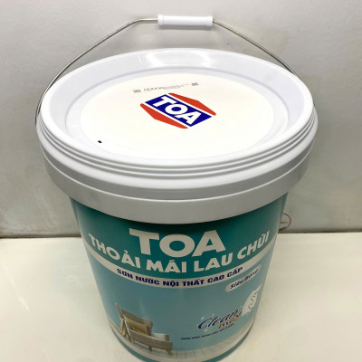 Sơn nước Toa thoải mái lau chùi siêu bóng màu vàng 7923 _18L