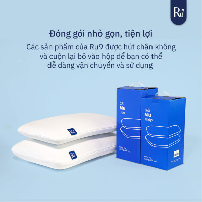 Gối Niu Cao Cấp Ru9 - Công Nghệ Đột Phá Graphene Foam | Chất Liệu Foam Mềm Mại