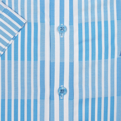 Áo sơ mi nam tay ngắn form ôm Khatoco A1MN438S1-CNCR112-2409-N