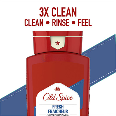 Sữa tắm dầu gội Old Spice Hair Body Wash High Endurance (532ml) - Hàng chính hãng