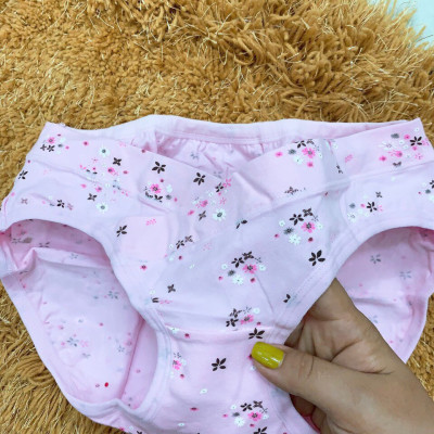 Sét 4 quần lót bầu cotton họa tiết