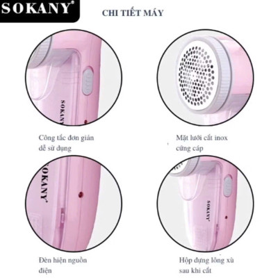 Máy Cắt Lông Xù Quần Áo Đa Năng SKN -887 - Dùng Điện, Cắt Siêu Bén, Siêu Bền, Tiện Lợi - HÀNH CHÍNH HÃNG MINIIN