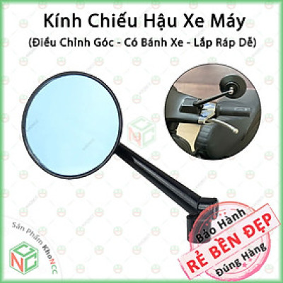 (Đồng Hành) Gương Kính Chiếu Hậu Xe Máy Hình Tròn KhoNCC Hàng Chính Hãng - Tối Ưu Tầm Nhìn Tự Tin An Toàn Trên Mọi Nẻo Đường - KLM-KCHXMT