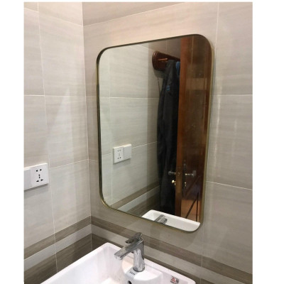 Gương Groves chữ nhật viền khung nhômđen Gtd- 700x500 mm (sang trọng hiện đại, quý phái)