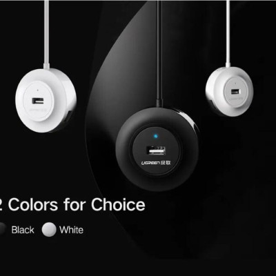 Ugreen UG20277CR106TK 1M màu Đen Bộ chia HUB USB 2.0 sang 4 USB 2.0 hỗ trợ nguồn 5V - HÀNG CHÍNH HÃNG