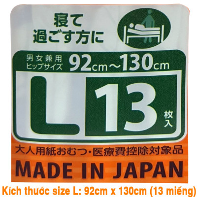 [Tách lẻ dùng thử] Tã bỉm dán người lớn LiveDo - Nhật Bản size L (01 miếng)