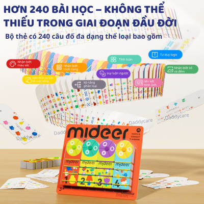 Bộ thẻ học thông minh cho bé Mideer Match & Connect Play Book