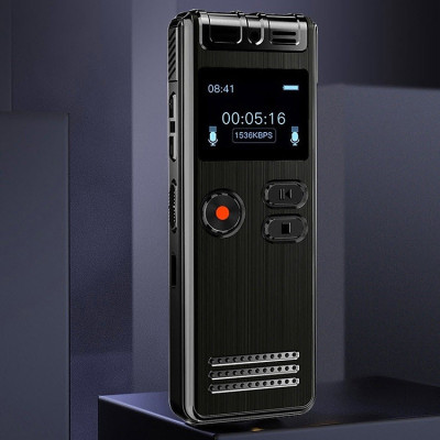 ROGTZ - Máy Ghi Âm Chuyên Nghiệp GH-Q6(SK06) Micro đa hướng Ghi âm dải rộng Loại bỏ tạp âm Hỗ trợ thẻ gắn ngoài lên tới 128Gb Nghe nhạc Mp3 Vỏ kim loại Màn LCD Pin Lithium 200mAh Sạc nhanh USB Tương thích nhiều HĐH - Hàng Chính Hãng