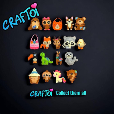 KIM NHỰA Bộ Thủ Công Trẻ Tự Làm Thú Bông 5+ LAMA NACHOS Craftoi Felt Sewing toy prepunched holes plastic needle