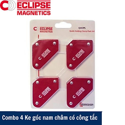 Combo 4 nam châm ke góc mini lực hút 4kg Eclipse QHCPS