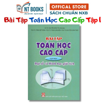 Sách - Combo Toán Học Cao Cấp - Bài Tập Toán Học Cao Cấp - Tập 1 (Đại Số Và Hình Học Giải Tích) - KHỔ TO - HV