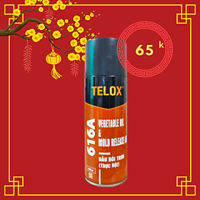 Thùng 24 Bình xịt bôi trơn khuôn nhựa công nghiệp Telox 616A 450ml