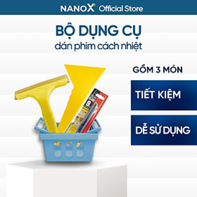 Bộ dụng cụ dán phim cách nhiệt, decal kính ô tô, nhà kính