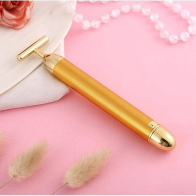Máy massage mặt đa vị trí Beauty Gold 24k Loại Tốt Nhất giảm căng thẳng cực nhanh chóng (Tặng Kèm Pin AA)