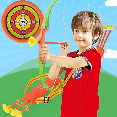 Đồ Chơi Bắn Cung Bằng Nhựa Dành Cho Trẻ Em V.2, Đồ Chơi Vận Động Cho Trẻ