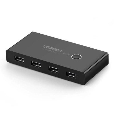 Ugreen UG30768US216TK Bộ chuyển mạch USB 3.0 gộp 4 thiết bị vào 2 máy tính cao cấp - HÀNG CHÍNH HÃNG