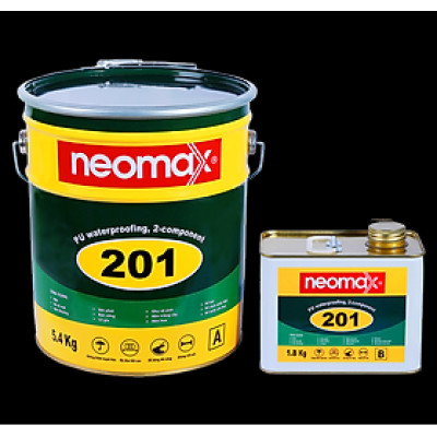 Chống thấm lộ thiên Neomax 201, không cần đục gạch, chống tia cực UV, độ đàn hồi cao, thi công đơn giản